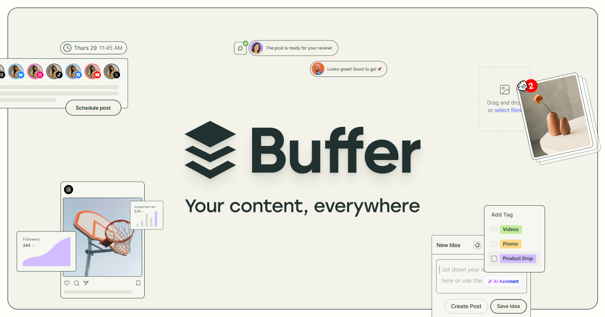 Buffer product screenshot