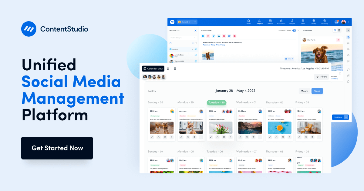 ContentStudio screenshot