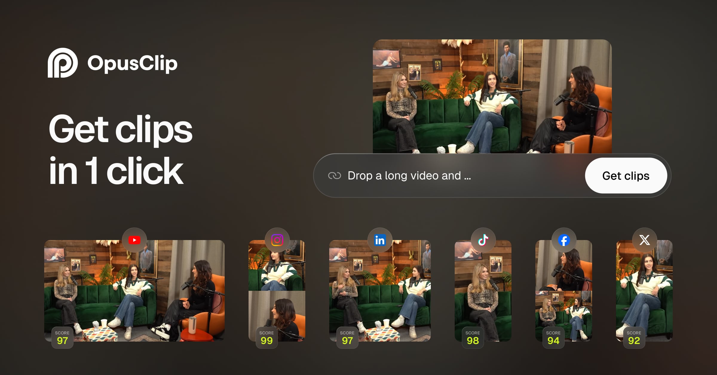 OpusClip product screenshot